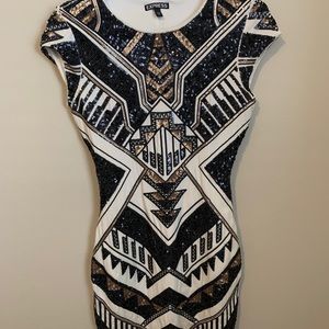 EXPRESS SEQUIN BODYCON/ HOMECOMING DRESS